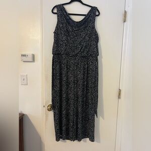 Emma and Michelle wide leg cropped jumpsuit romper size XL (P232)
